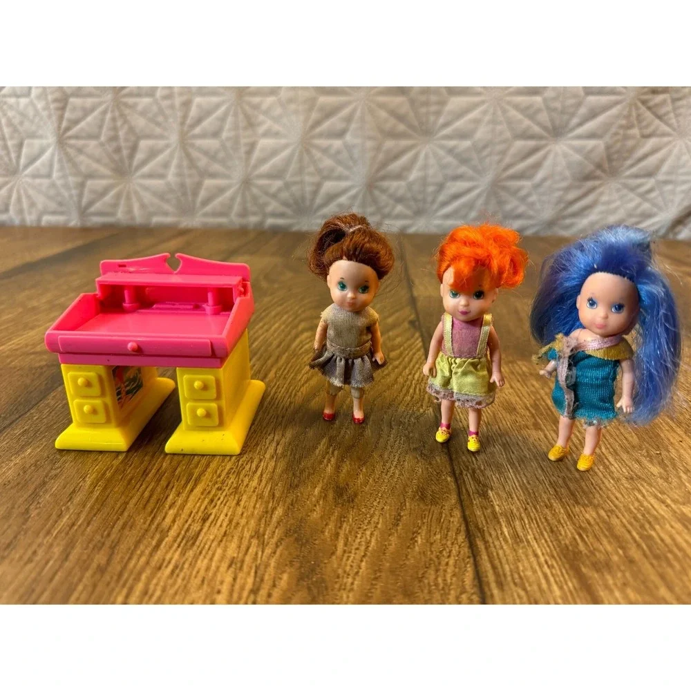 Vintage Kenner Wish World Kids‎ File N Smile Desk Dolls Jessie Claudia 80's Toys